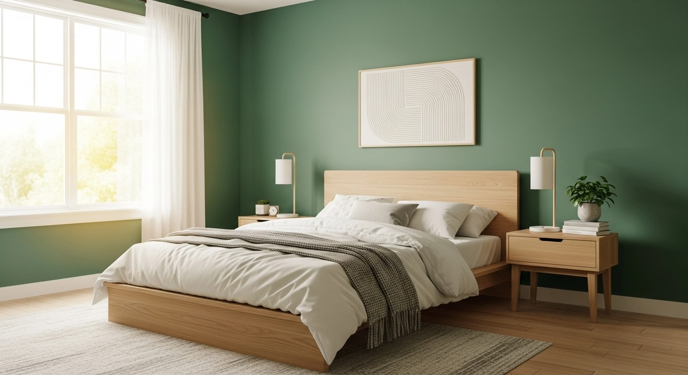 emerald green bedroom ideas