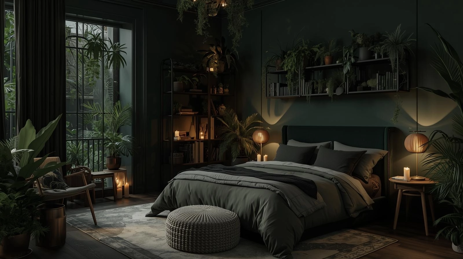 10 Aesthetic Dark Botanical Bedroom Ideas