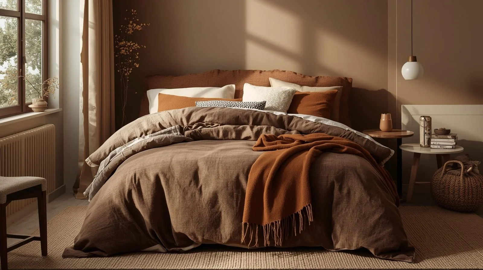 Brown Bedding Aesthetic