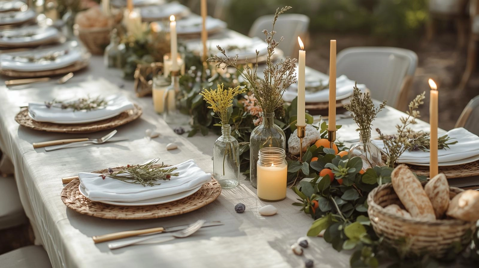 Fun Natural Table Settings
