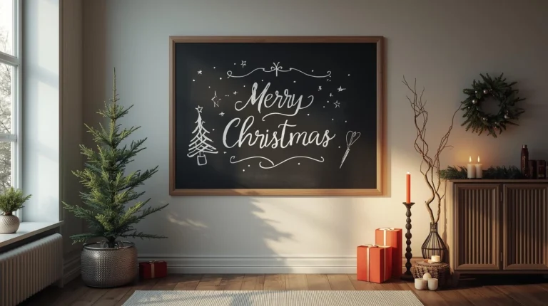 christmas chalkboard art