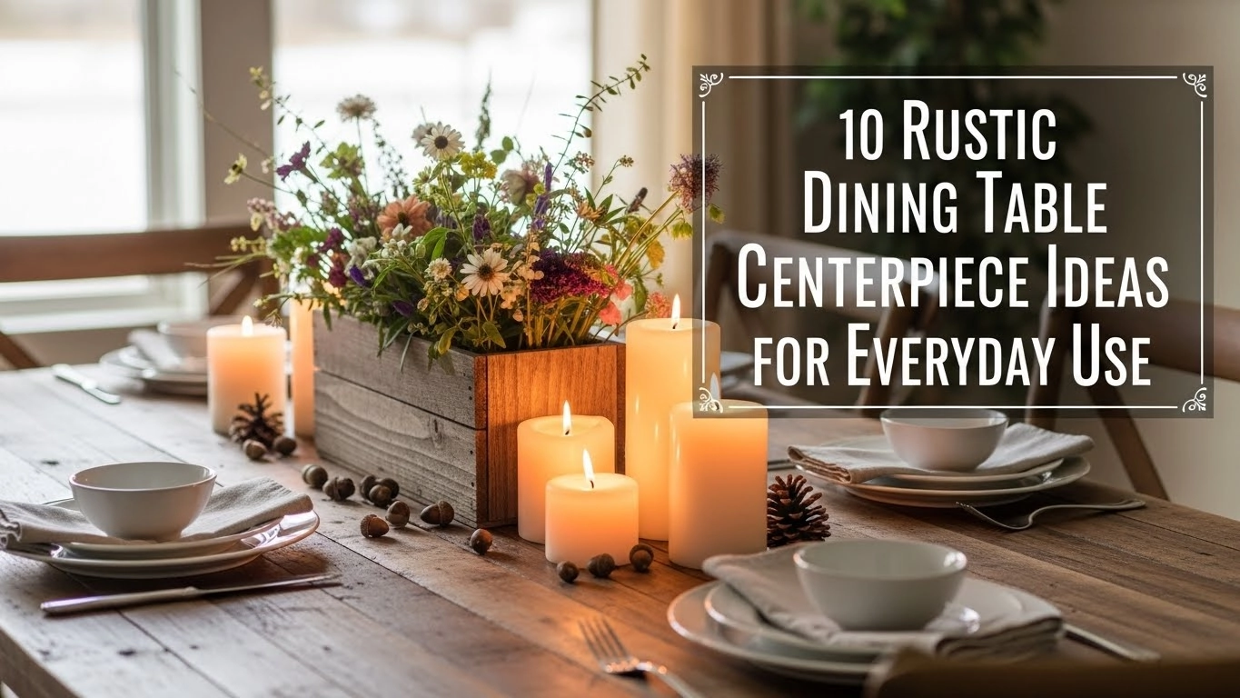 10 Rustic Dining Table Centerpiece Ideas for Everyday Use